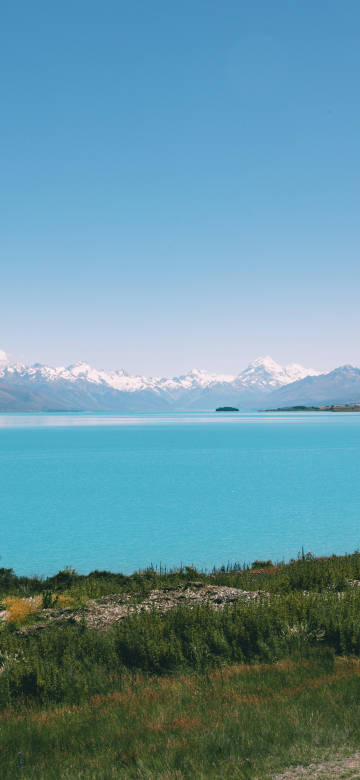 Lake Tekapo New Zealand Magnificent natural landscapes phone wallpaper