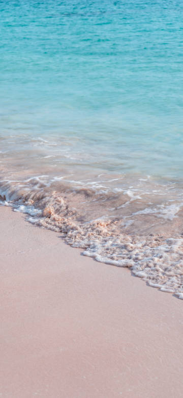 Seaside waves, beach scenery phone wallpaper