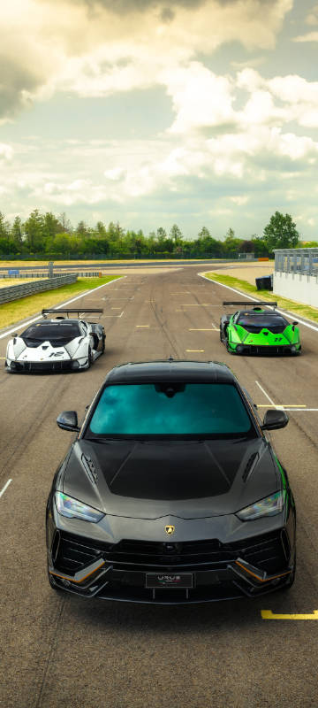 sports cars on the track phone wallpaper