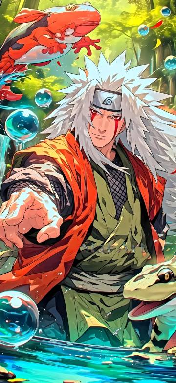 Jiraiya Naruto Character phone wallpaper
