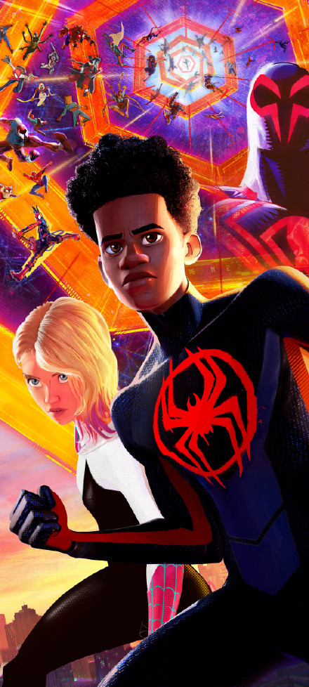 Spider-Man: Across the Spider-Verse Miles Morales phone wallpaper