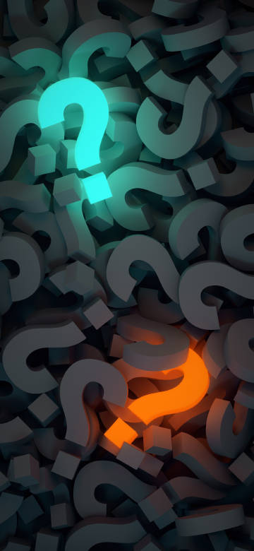 The screen is full of creative question marks phone wallpaper