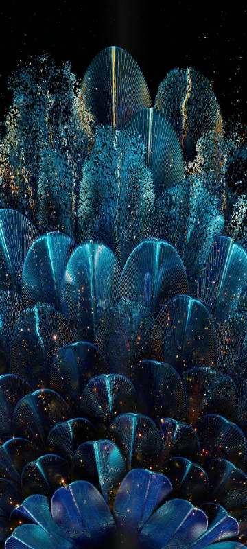 OPPOfindn peacock open screen phone wallpaper
