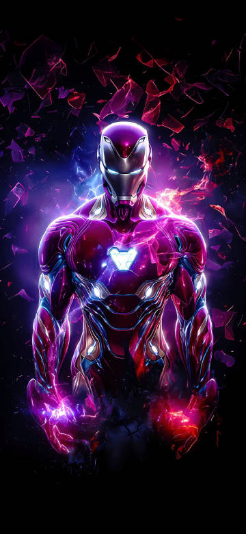 Marvel superhero Iron Man cool armor phone wallpaper