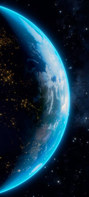 Planet Space Scenery phone wallpaper