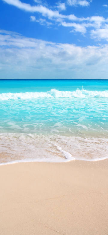 Beach clear blue sea water phone wallpaper