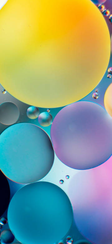 Blue And Yellow Balloons 4K Phone Wallpaper