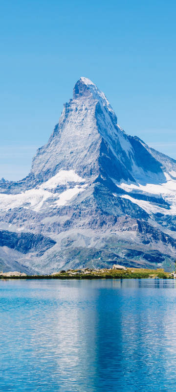 Mountains, lakes, natural scenery phone wallpaper