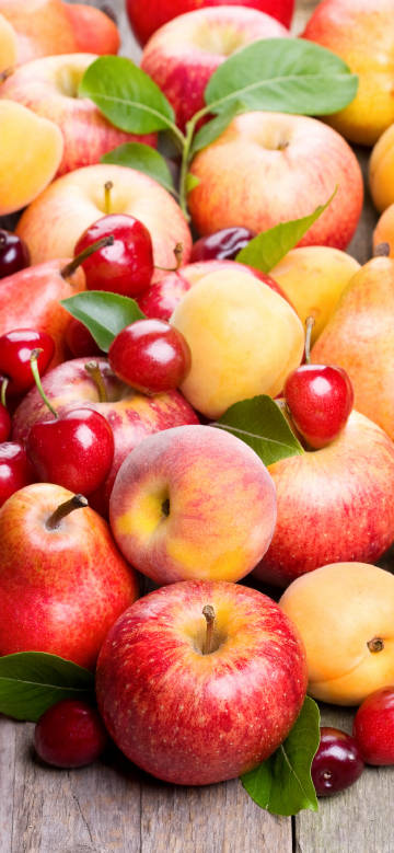 Brightly colored fresh fruit Phone wallpaper