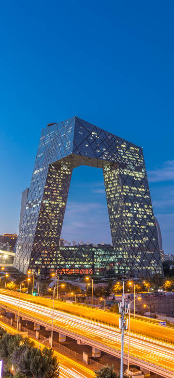 China Central Television headquarters building 4k phone wallpaper