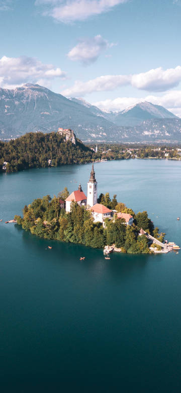 Lake Bled in Slovenia 4k phone wallpaper