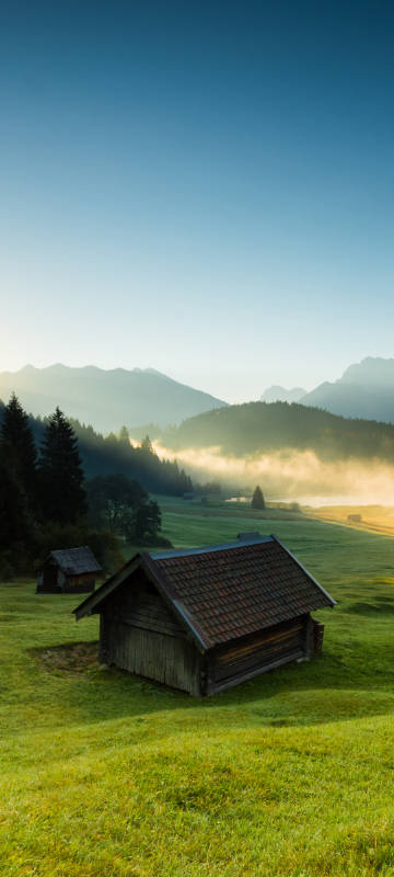 Alps scenery phone wallpaper