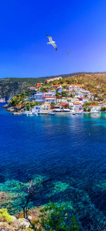 Beautiful seaside scenery 4k phone wallpaper