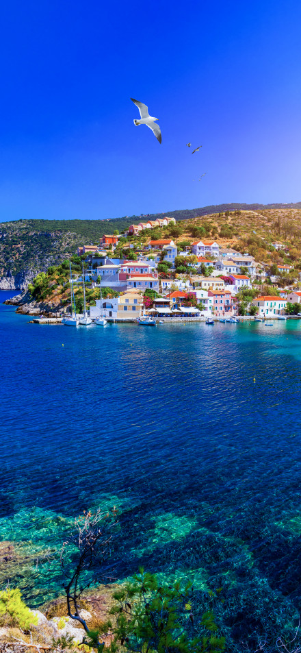 Beautiful seaside scenery 4k phone wallpaper