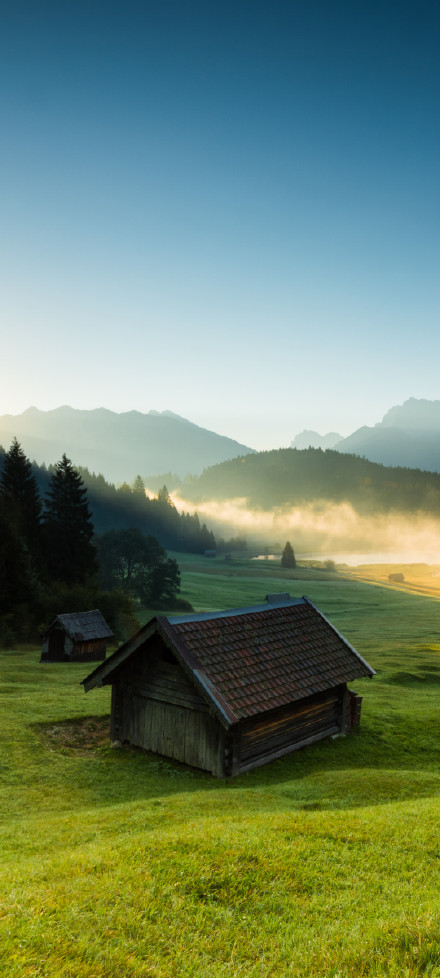 Alps scenery phone wallpaper