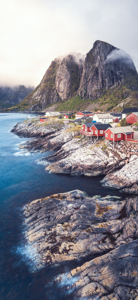 Norway Lofoten Islands scenery 4k phone wallpaper