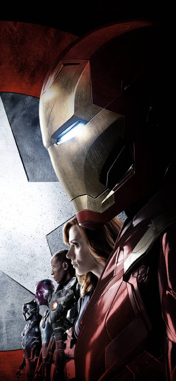 Superhero Iron Man and heroes phone wallpaper