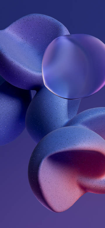Irregularly shaped purple abstract phone wallpaper