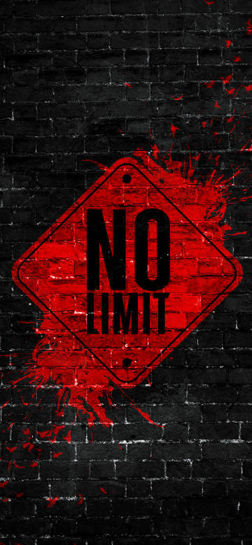 NO LIMIT is written on the wall