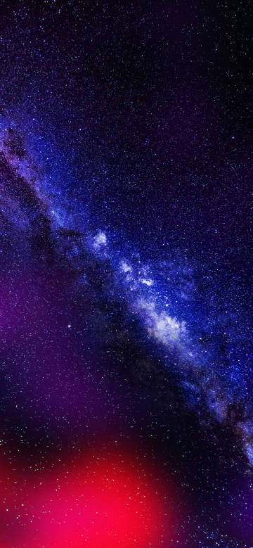 Purple universe starry sky phone wallpaper