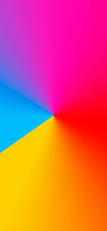 iPhone System Style Wallpaper 4K, Colorful Geometric Glow