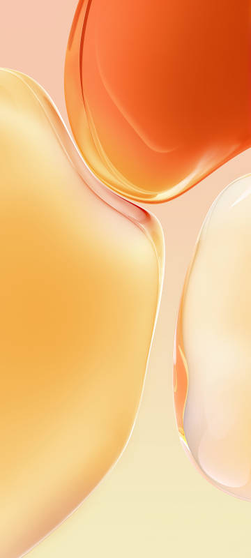Orange glass flowing gradient background wallpaper