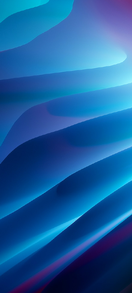 Abstract flow pattern in blue-violet tones phone wallpaper