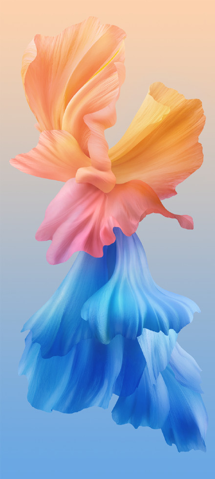 Colorful Abstract Petals Phone Wallpaper