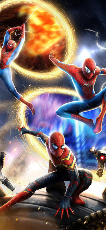 Spiderman elegant pose wallpaper