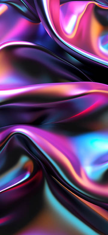 Abstract Holographic Liquid Metal Texture 4K Wallpaper