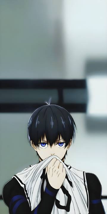 Isagi Yoichi Blue Lock Wiping Sweat 4K Wallpaper