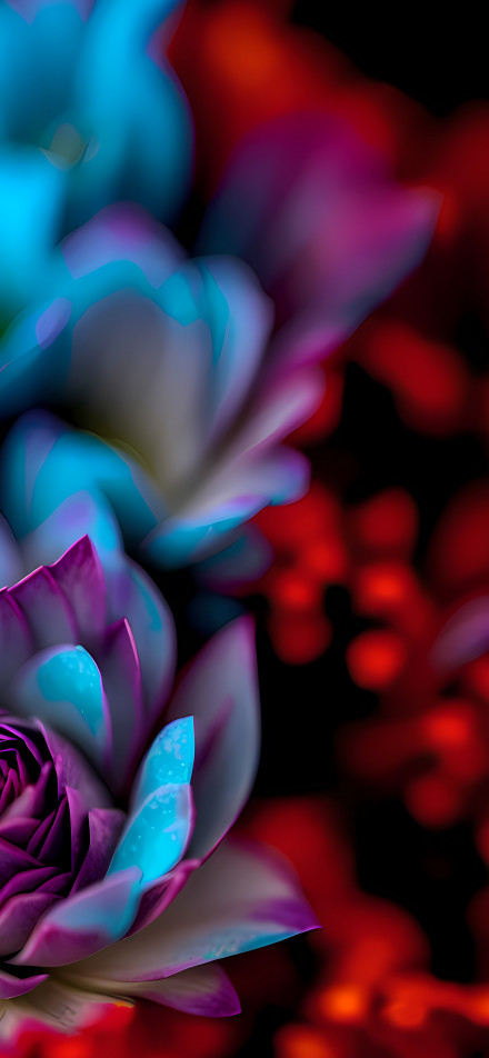 Dreamy Flower Bloom with Bokeh Background 4K Phone Wallpaper