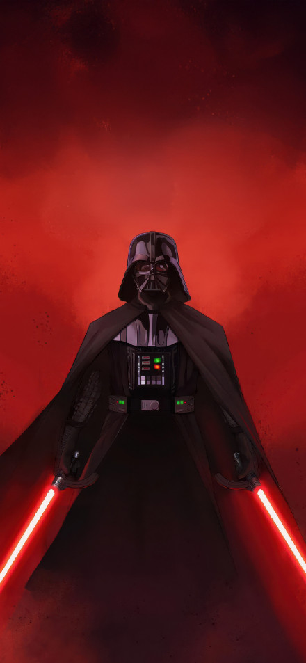 Darth Vader Dual Wielding Lightsabers 4K Wallpaper