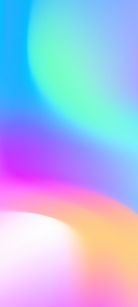 Soft color halo gradient background phone wallpaper