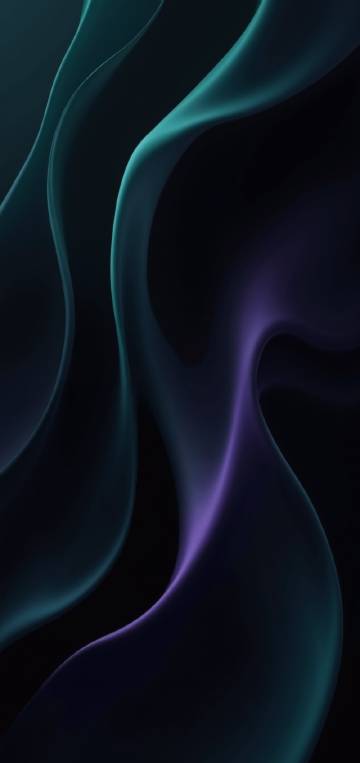 Green-purple dynamic lines abstract wallpaper