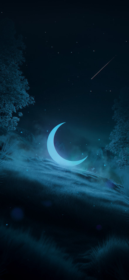 Fantasy Moon On The Ground Art 4K UHD Wallpaper