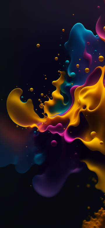 Abstract Color Splash Phone Wallpaper