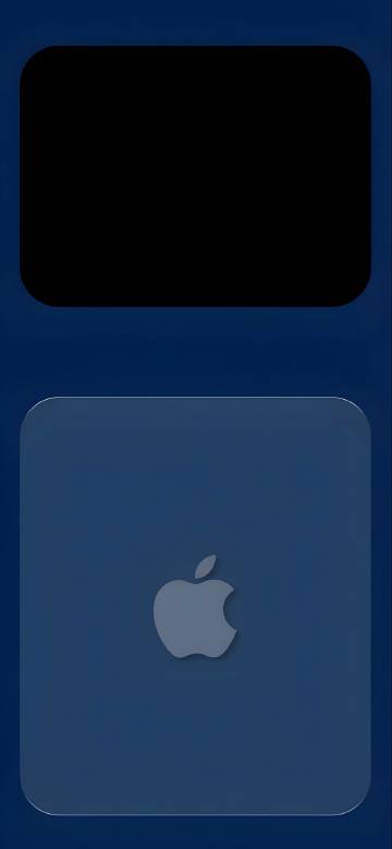 Minimalist Blue iPhone Lock Screen 4K Wallpaper