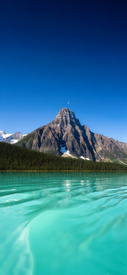 Stunning Mountain View with Turquoise Lake 4K UHD