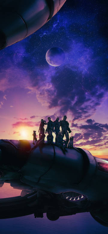 Guardians of the Galaxy Vol 3 Team Sunset 4K Wallpaper
