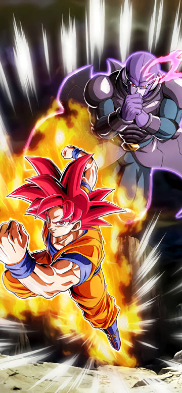 Goku Super Saiyan God Punching Forward Dragon Ball Wallpaper