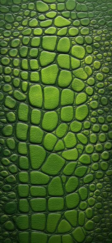 Realistic Green Crocodile Skin Texture 4K Wallpaper