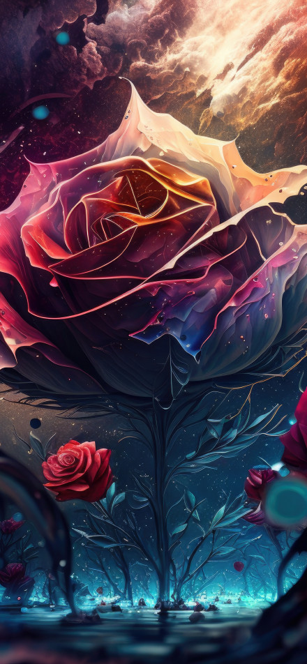 Beautiful Dreamy Style Giant Flower 4K Wallpaper