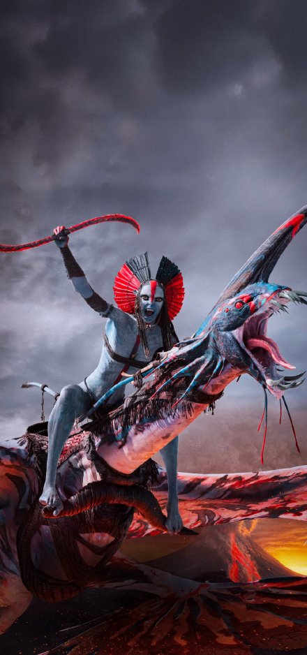 Neytiri Riding Ikran Into Battle 4K Wallpaper