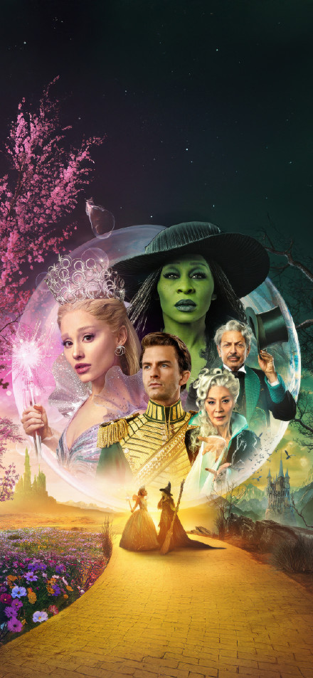 Wicked Movie 2024 Full Cast Poster HD Wallpaper