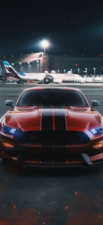 Ford Mustang GT350 Front View Aesthetic Wallpaper