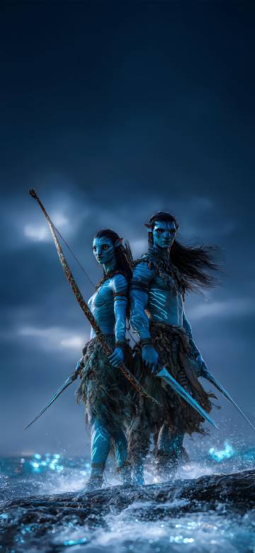 Neytiri and Jake Sully from Avatar