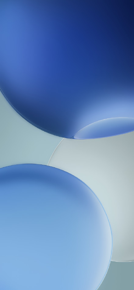 Minimalist Blue Sphere Abstract 4K Wallpaper