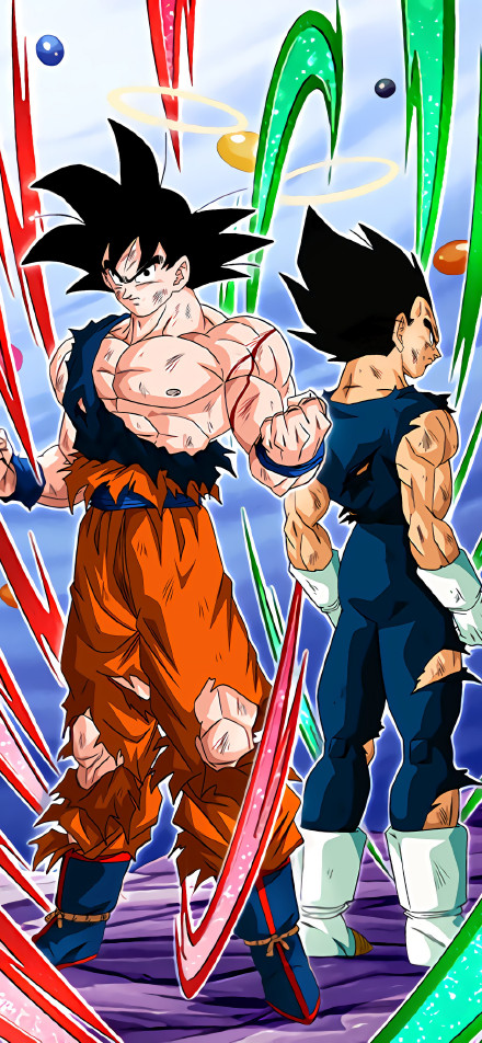 Dragon Ball GT Goku Trunks Pan Flying 4K Phone Wallpaper