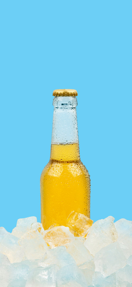 Chilled Beer 4K Phone Wallpaper